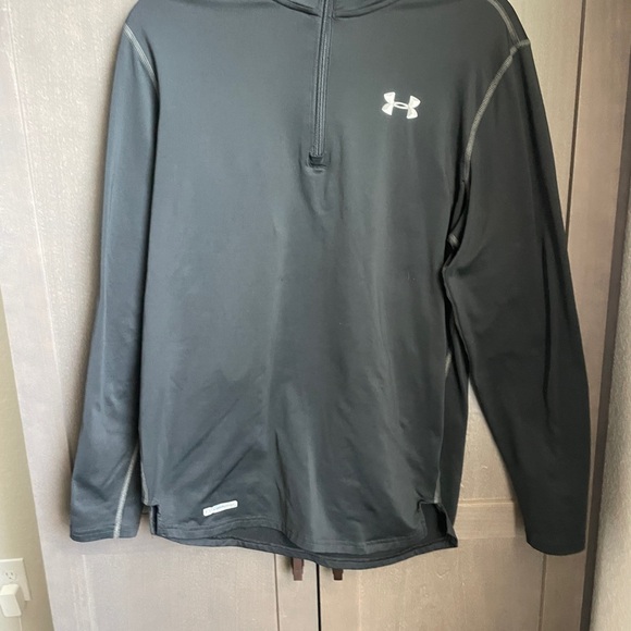 Under Armour Black Performance Jacket with Quarter-Zip - Picture 1 of 5